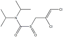 Diisopropylthiocarbamic acid S-oxide S-[(Z)-2,3-dichloroallyl] ester 구조식 이미지