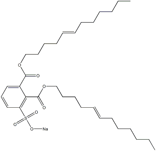 3-(Sodiosulfo)phthalic acid di(5-dodecenyl) ester 구조식 이미지