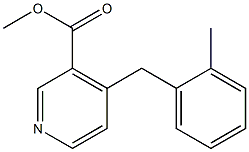 4-(2-Methylbenzyl)pyridine-3-carboxylic acid methyl ester Structure