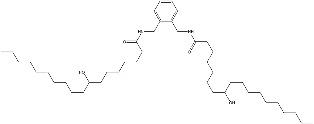 N,N'-(1,2-Phenylenebismethylene)bis(8-hydroxystearamide) Structure