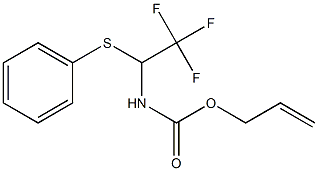 N-(2,2,2-Trifluoro-1-phenylthioethyl)carbamic acid 2-propenyl ester Structure