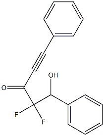 1,5-Diphenyl-4,4-difluoro-5-hydroxy-1-pentyne-3-one Structure