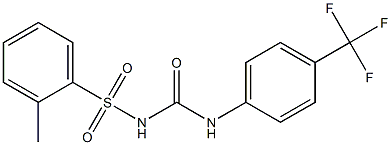 1-(2-Methylphenylsulfonyl)-3-(4-trifluoromethylphenyl)urea Structure
