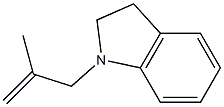 2,3-Dihydro-1-(2-methyl-2-propenyl)-1H-indole Structure