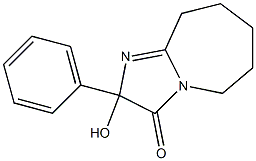 2-Hydroxy-2-phenyl-6,7,8,9-tetrahydro-5H-imidazo[1,2-a]azepin-3(2H)-one Structure