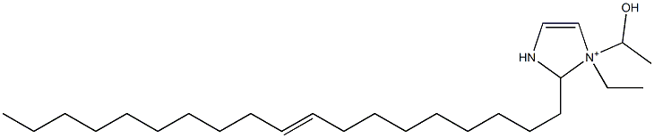 1-Ethyl-1-(1-hydroxyethyl)-2-(9-nonadecenyl)-4-imidazoline-1-ium Structure