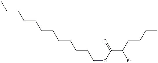 2-Bromohexanoic acid dodecyl ester 구조식 이미지