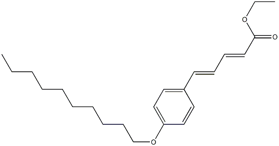 (2E,4E)-5-(p-Decyloxyphenyl)-2,4-pentadienoic acid ethyl ester Structure
