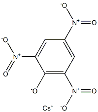Cesium 2,4,6-trinitrophenolate 구조식 이미지