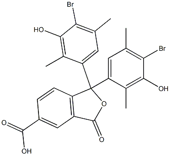 1,1-Bis(4-bromo-3-hydroxy-2,5-dimethylphenyl)-1,3-dihydro-3-oxoisobenzofuran-5-carboxylic acid Structure