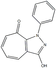 1-Phenyl-3-hydroxycycloheptapyrazol-8(1H)-one Structure