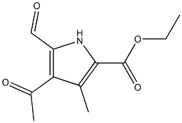 3-Methyl-4-acetyl-5-formyl-1H-pyrrole-2-carboxylic acid ethyl ester 구조식 이미지