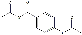 p-Acetoxybenzoic acid acetic anhydride 구조식 이미지