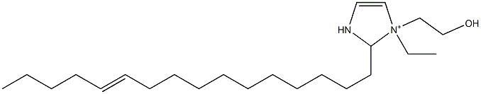 1-Ethyl-2-(11-hexadecenyl)-1-(2-hydroxyethyl)-4-imidazoline-1-ium Structure