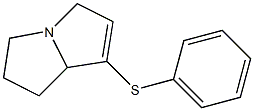 2,3,5,7a-Tetrahydro-7-phenylthio-1H-pyrrolizine 구조식 이미지