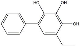 4-Ethyl-6-phenylbenzene-1,2,3-triol Structure