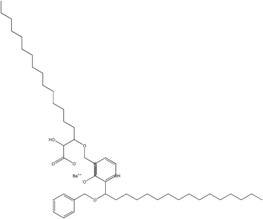 Bis(3-benzyloxy-2-hydroxystearic acid)barium salt 구조식 이미지