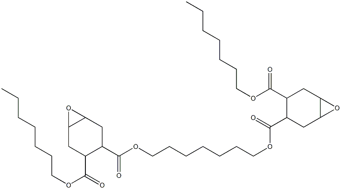 Bis[2-(heptyloxycarbonyl)-4,5-epoxy-1-cyclohexanecarboxylic acid]1,7-heptanediyl ester 구조식 이미지