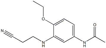 3'-(2-Cyanoethylamino)-4'-ethoxyacetanilide Structure