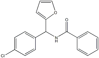 N-[(4-Chlorophenyl)(2-furyl)methyl]benzamide 구조식 이미지