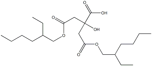 3-(2-Ethylhexyloxycarbonyl)-2-(2-ethylhexyloxycarbonylmethyl)-2-hydroxypropionic acid Structure