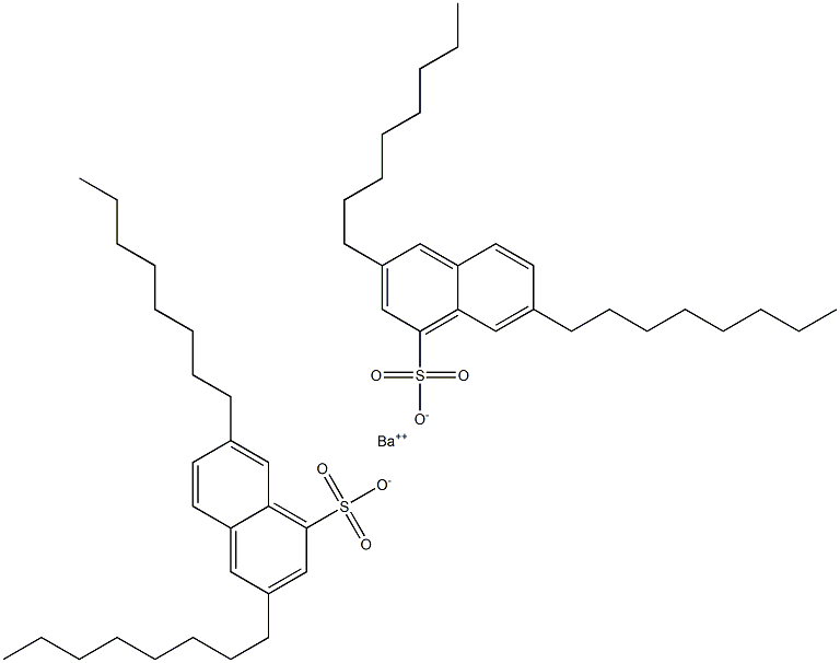 Bis(3,7-dioctyl-1-naphthalenesulfonic acid)barium salt 구조식 이미지