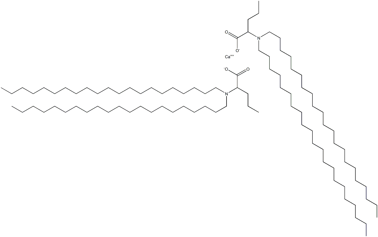 Bis[2-(dihenicosylamino)valeric acid]calcium salt Structure