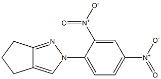 2,4,5,6-Tetrahydro-2-(2,4-dinitrophenyl)cyclopentapyrazole 구조식 이미지