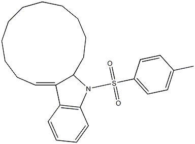 5-Tosyl-5,5a,6,7,8,9,10,11,12,13,14,15-dodecahydrocyclotrideca[b]indole 구조식 이미지