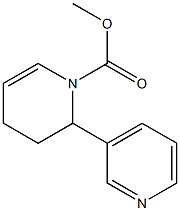 2-(3-Pyridyl)-1,2,3,4-tetrahydropyridine-1-carboxylic acid methyl ester Structure