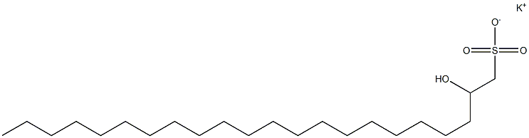 2-Hydroxydocosane-1-sulfonic acid potassium salt 구조식 이미지