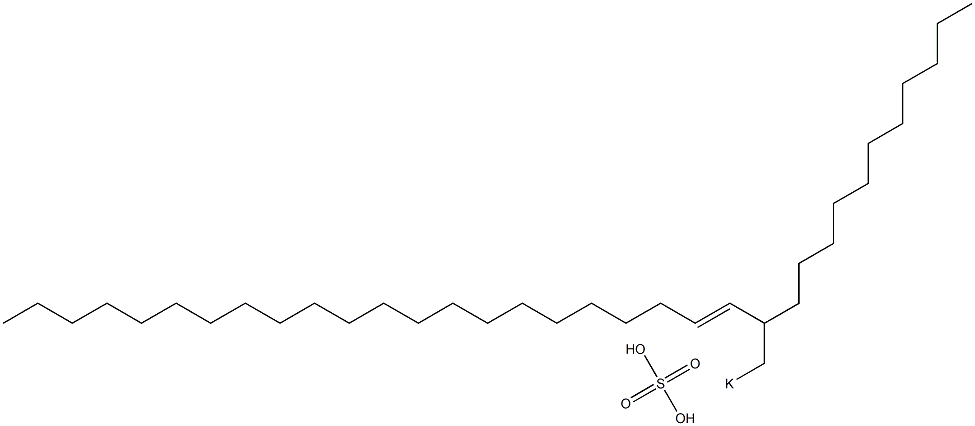 Sulfuric acid 2-undecyl-3-tetracosenyl=potassium ester salt Structure