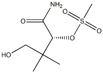 [R,(+)]-4-Hydroxy-3,3-dimethyl-2-methylsulfonyloxybutyramide 구조식 이미지