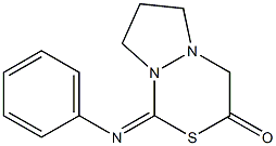 1-[(Phenyl)imino]-7,8-dihydro-6H-pyrazolo[1,2-c][1,3,4]thiadiazin-3(4H)-one 구조식 이미지