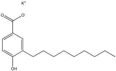 3-Nonyl-4-hydroxybenzoic acid potassium salt Structure