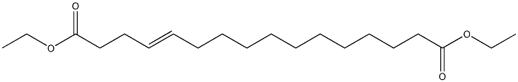 4-Hexadecenedioic acid diethyl ester 구조식 이미지