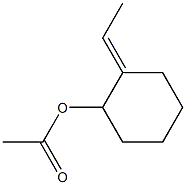 2-Ethylidenecyclohexanol acetate Structure