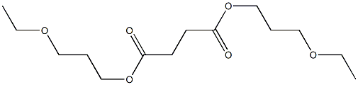 Butanedioic acid bis(3-ethoxypropyl) ester Structure