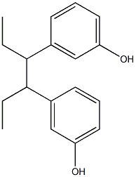 3,3'-(3,4-Hexanediyl)bisphenol 구조식 이미지