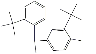 2-(3,4-Di-tert-butylphenyl)-2-(2-tert-butylphenyl)propane 구조식 이미지