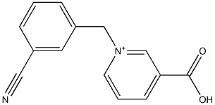 1-(3-Cyanobenzyl)-3-carboxypyridinium Structure