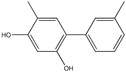 6-(3-Methylphenyl)-4-methylbenzene-1,3-diol 구조식 이미지