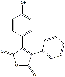 3-(4-Hydroxyphenyl)-4-phenylfuran-2,5-dione Structure