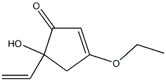 5-Ethenyl-5-hydroxy-3-ethoxy-2-cyclopenten-1-one Structure