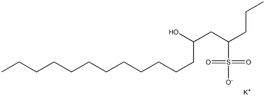 6-Hydroxyoctadecane-4-sulfonic acid potassium salt 구조식 이미지