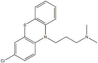 3-(3-Chloro-10H-phenothiazine-10-yl)propyldimethylamine Structure