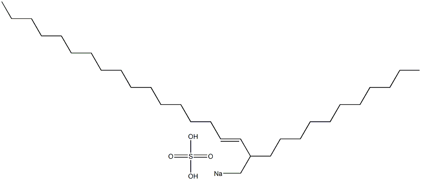 Sulfuric acid 2-undecyl-3-nonadecenyl=sodium ester salt Structure