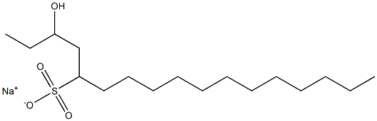 3-Hydroxyheptadecane-5-sulfonic acid sodium salt 구조식 이미지