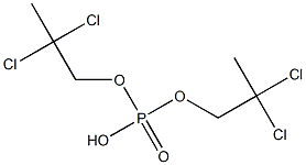 Phosphoric acid hydrogen bis(2,2-dichloropropyl) ester 구조식 이미지