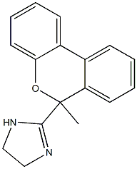 2-(6-Methyl-6H-dibenzo[b,d]pyran-6-yl)-2-imidazoline Structure